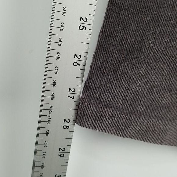 Banana Republic Grey Corduroys Womens Pants Size 26 Low Rise Straight Leg - Picture 9 of 11